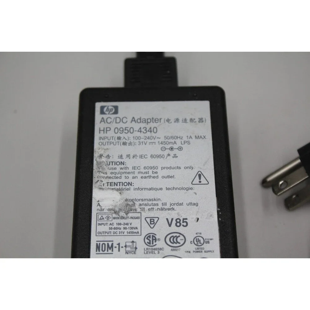 HP 0950-4340 0950-4483 AC Printer Power Supply Adapter Untested Should Work